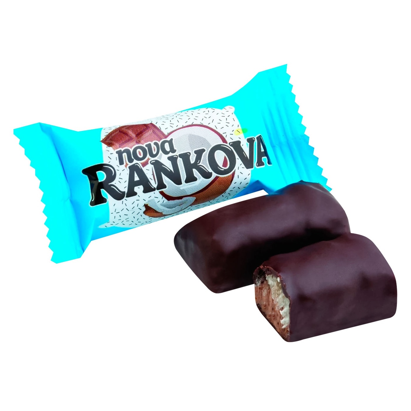

Цукерки Suvorov Nova Rankova шоколадні зі смаком шоколаду та кокосу