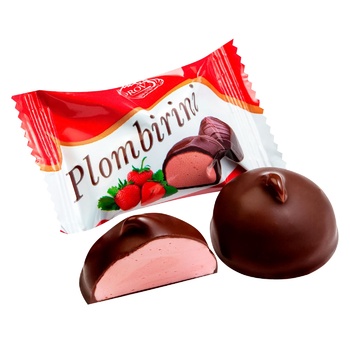 Suvorov Plombirini Strawberry Flavored Chocolate Candies - buy, prices for - photo 1