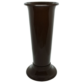 MN Plastika Vase for Flowers Average 15x35cm dark brown - buy, prices for MegaMarket - photo 1