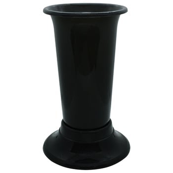 MN Plastika Vase for Flowers Small 12x26cm anthracite - buy, prices for MegaMarket - photo 1