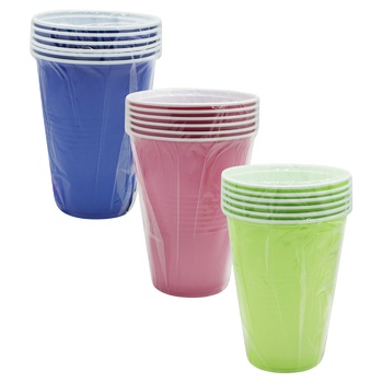 Disposable Plastic Cup 500ml 6pcs - buy, prices for COSMOS - photo 1