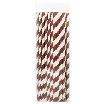 Трубочки коктейльні паперові 20шт - купити, ціни на КОСМОС - фото 6