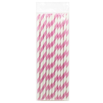 Трубочки коктейльні паперові 20шт - купити, ціни на КОСМОС - фото 5