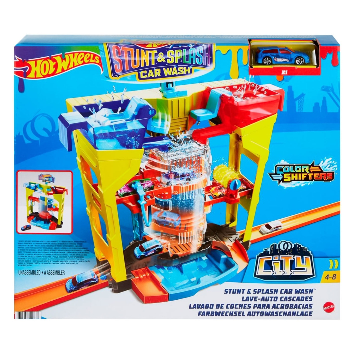 

Набор игровой Hot Wheels Автомойка: взрыв цвета изменения цвет
