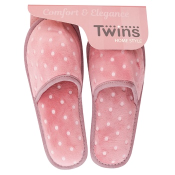 Twins Velour Pink Women's Slippers 40s - buy, prices for - photo 1
