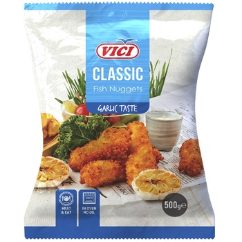 Vici Frozen Fish Nuggets with Garlic in Breadcrumbs 500g - buy, prices for Tavria V - photo 1