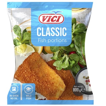 Vici Classic Fish Portions in Breadcrumbs 800g - buy, prices for Tavria V - photo 1