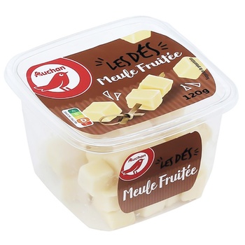 Auchan Meule Fruitee Cubes Cheese 49% 120g