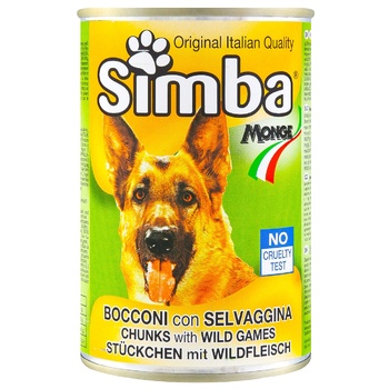 Корм Simba Monge Дичь для собак 415г - купить, цены на КОСМОС - фото 1