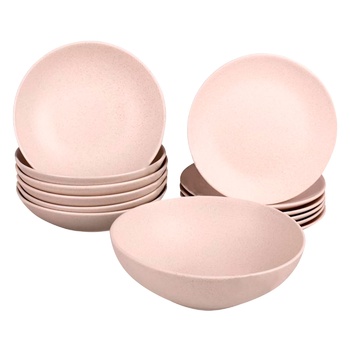 Matt Beige Ceramic Table Set 13 items - buy, prices for Vostorg - photo 1