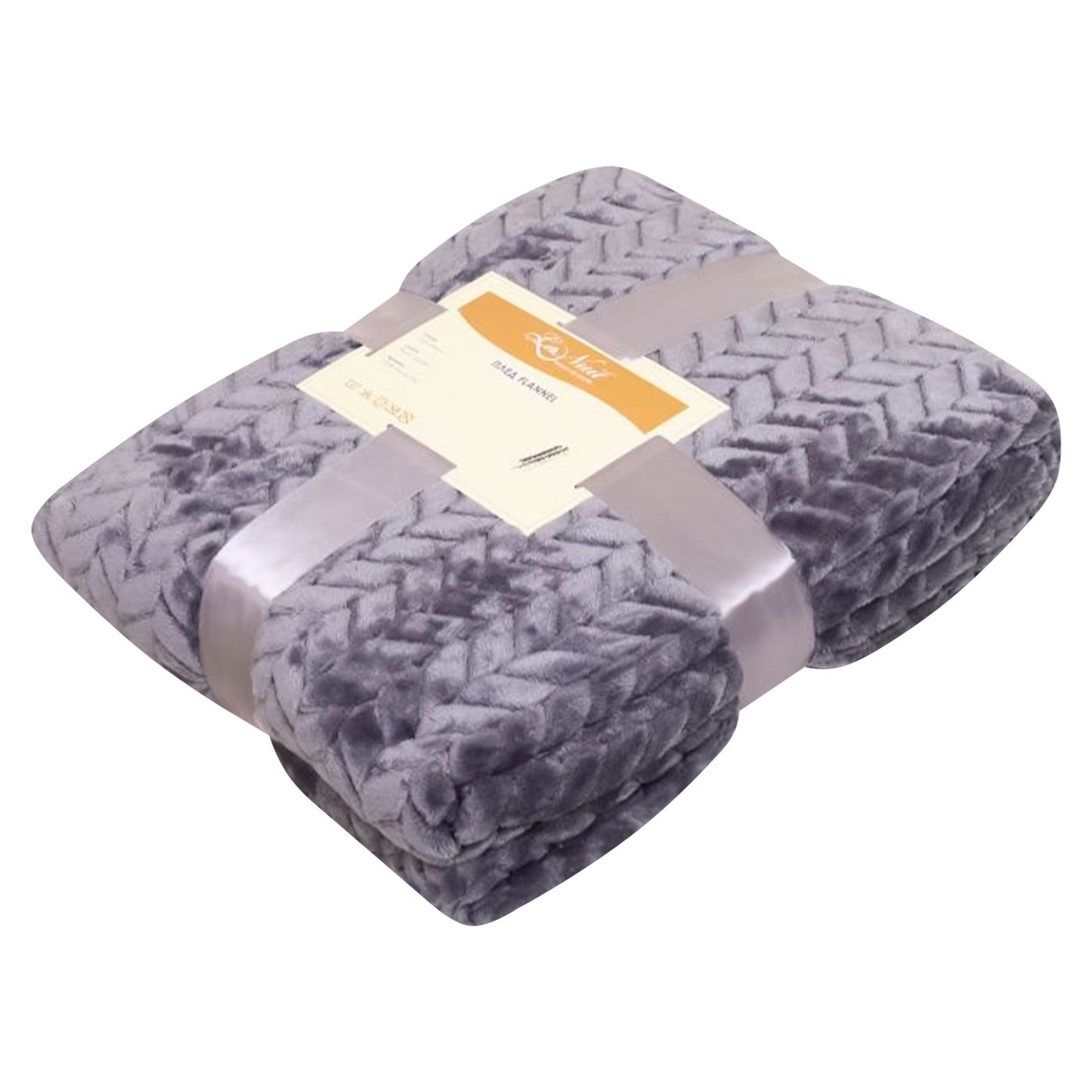 

Плед La Nuit Flannel Plush графит 160х220см