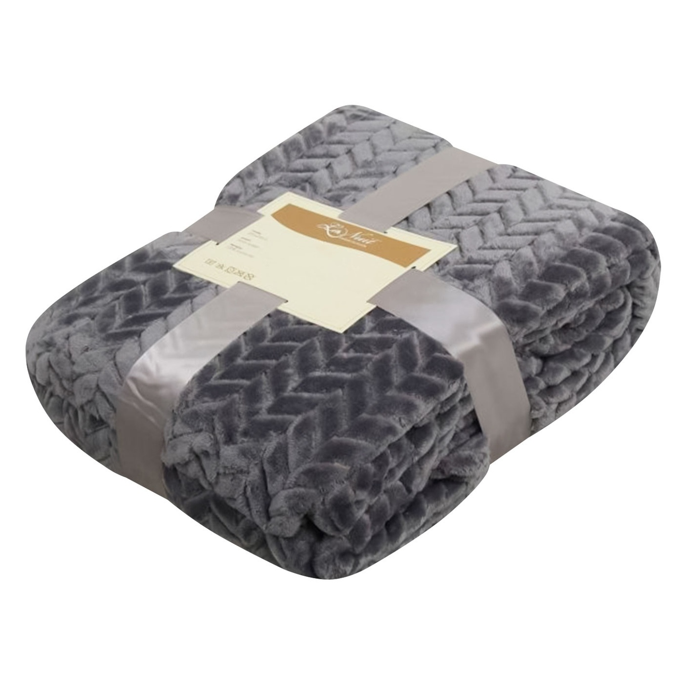 

Плед La Nuit Flannel Plush графит 200х220см