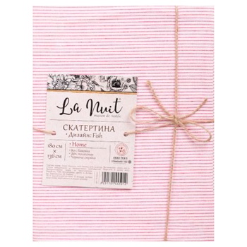 La Nuit Fish Red Strip Tablecloth 180x136cm - buy, prices for - photo 1