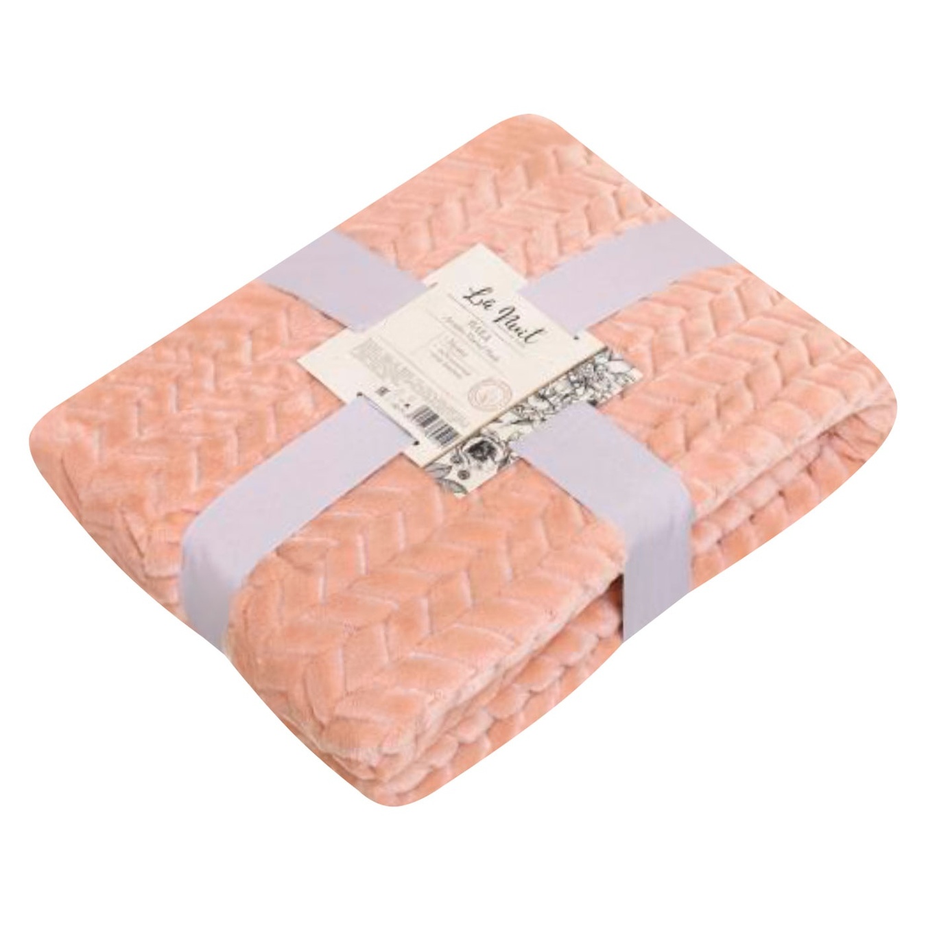 

Плед La Nuit Flannel Plush бежевый 160х200см