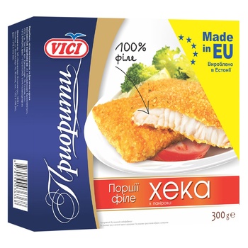 VICI Порции филе хека в панировке 300г - купить, цены на Auchan - фото 2