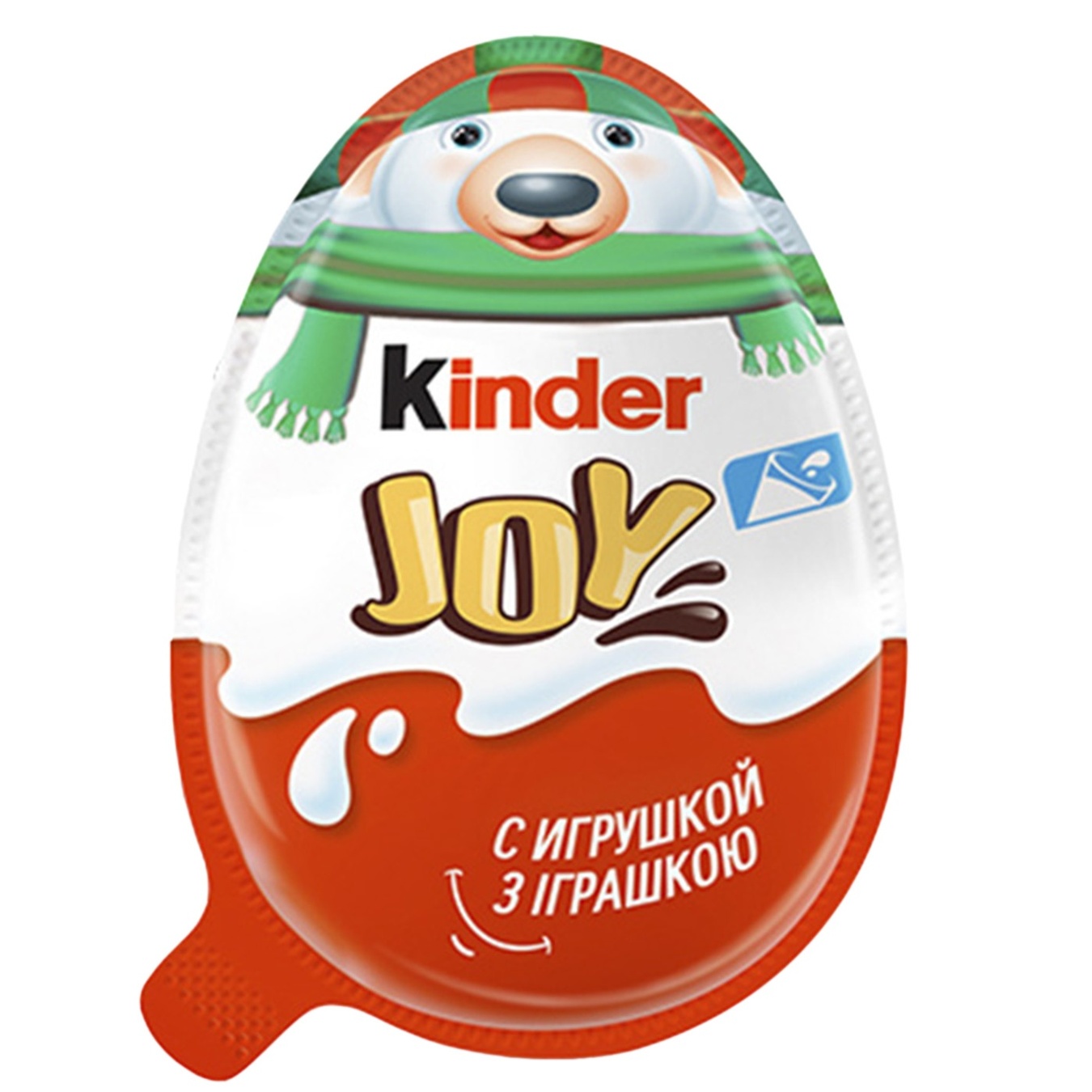 

Яйцо Kinder Joy Классический с двухслойной пастой на основе молока и какао и вафельными шариками покрытыми какао с молочным кремом внутри и с игрушкой 20г