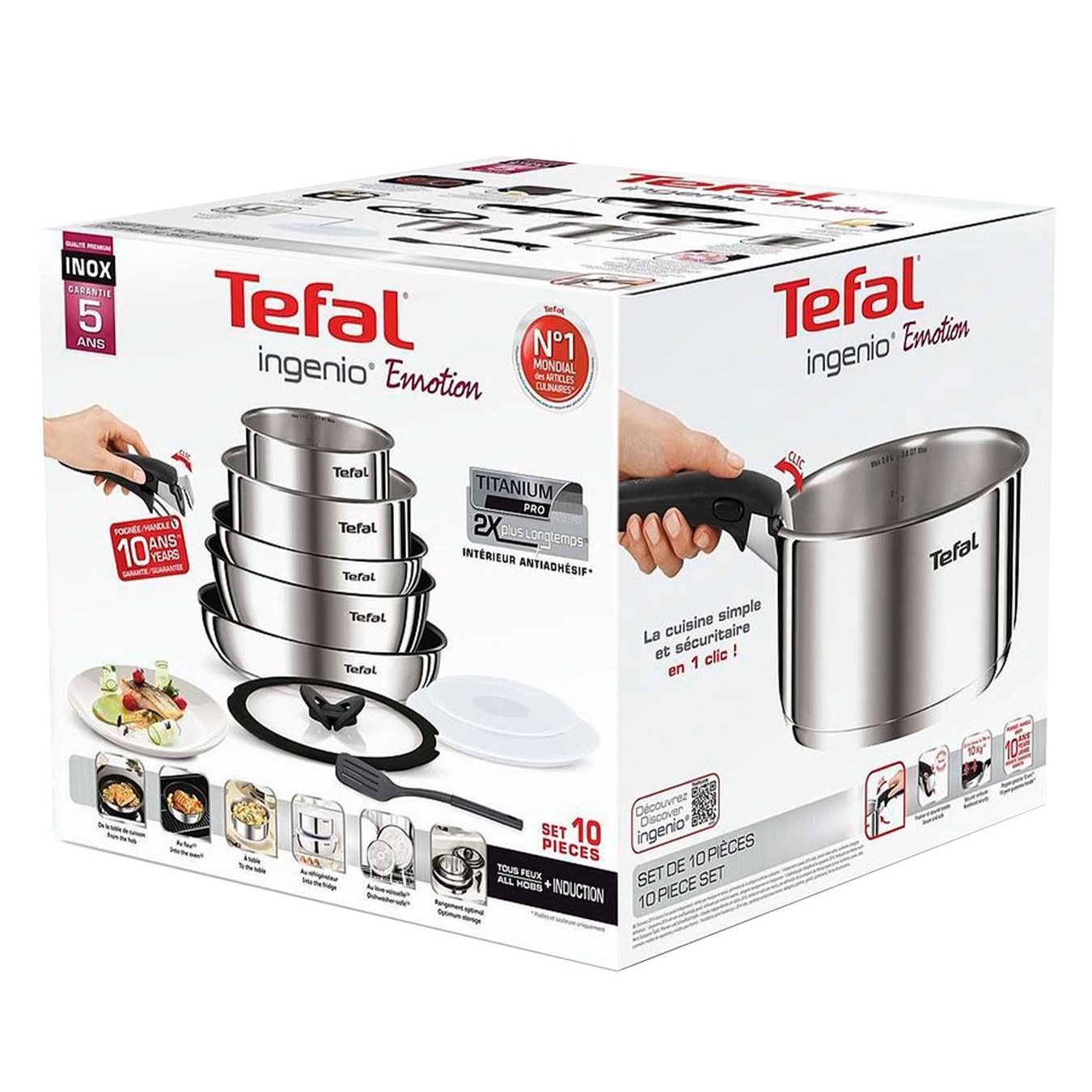 

Набор посуды Tefal Ingenio Emotion 10 предметов
