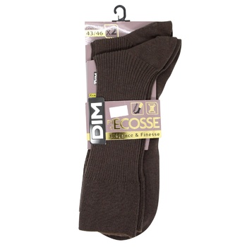 DIM Ecosse Men's Socks s.43-46 2pcs Marron - buy, prices for - photo 1