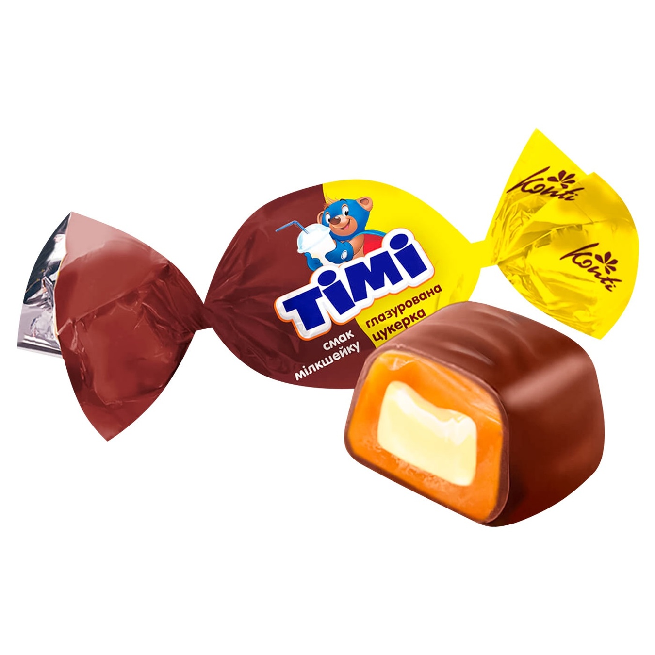 

Цукерки Konti Тімі зі смаком мілкшейку