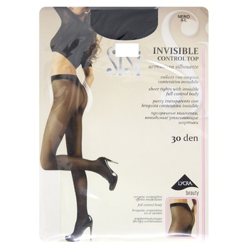 SiSi Invisible Control Top Women's Tights 30 Den s.4 Nero - buy, prices for - photo 1
