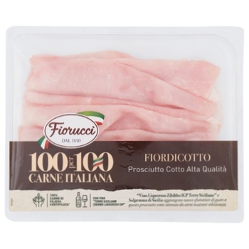 Шинка Fiorucci Prosciutto Cotto варена 100г - купить, цены на - фото 1