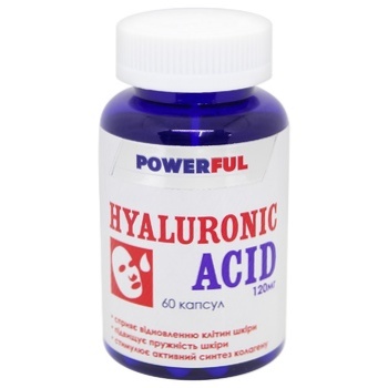 PowerFul Hyaluronic Acid Dietary Supplement 120mg 60pcs