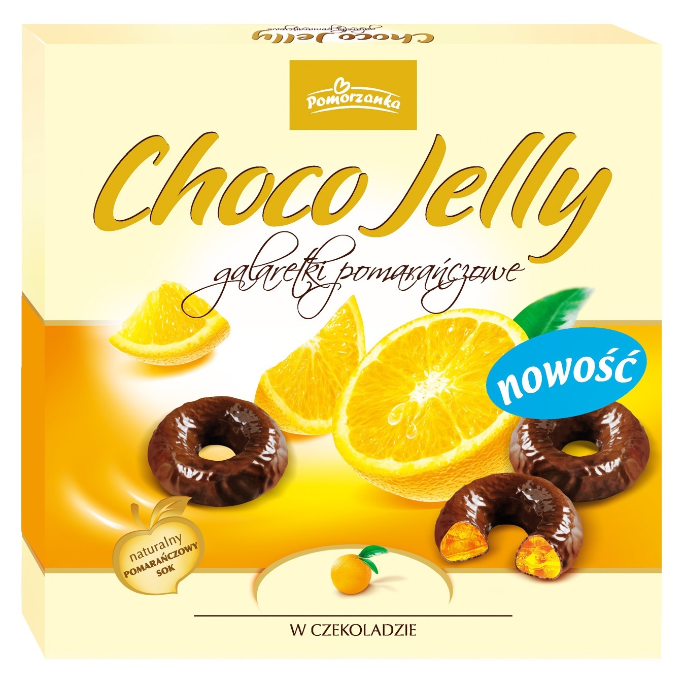 

Мармелад Pomorzanka Choco Jelly апельсиновый в шоколаде 175г