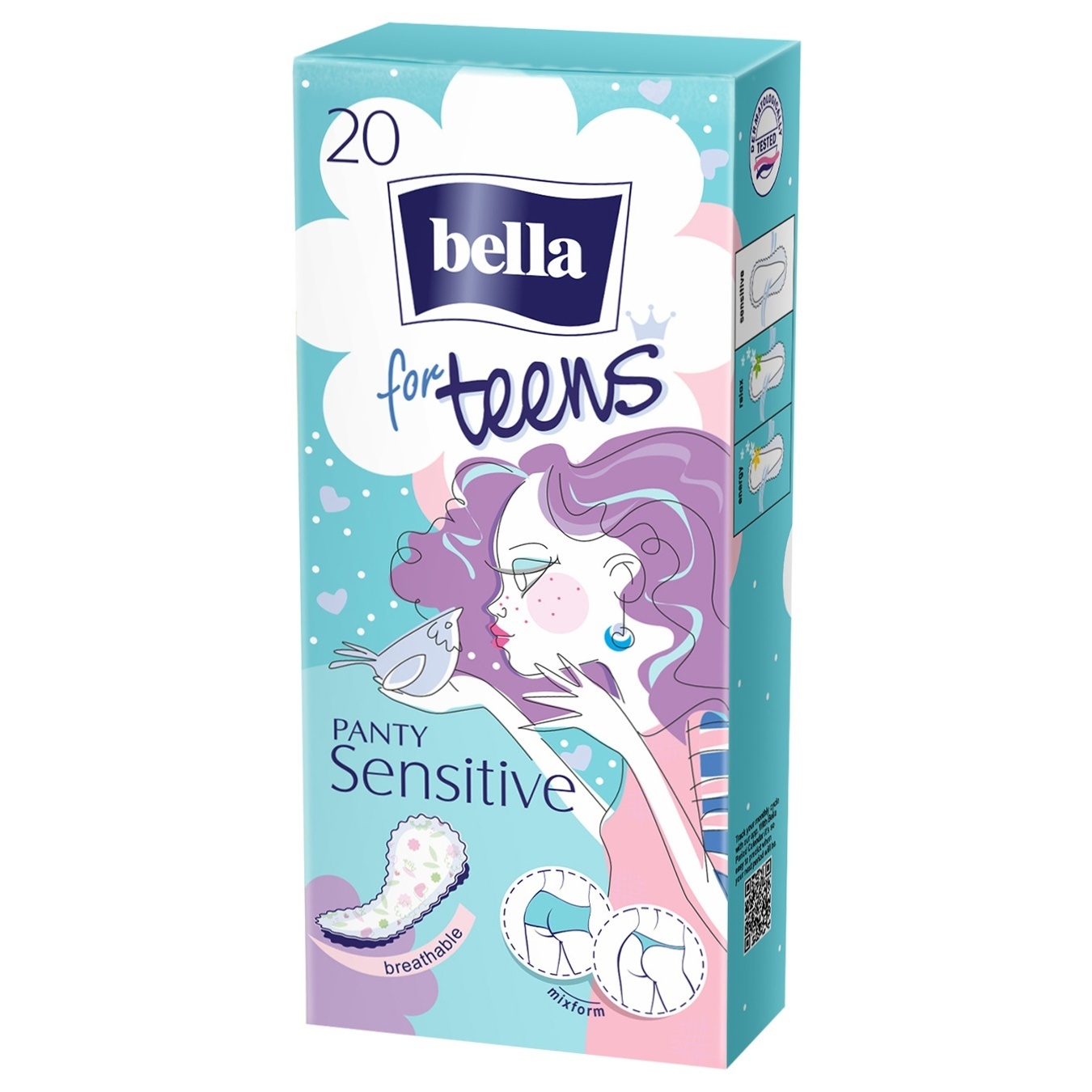 

Прокладки ежедневные Bella For Teens Sensitive гигиенические 20шт Польша