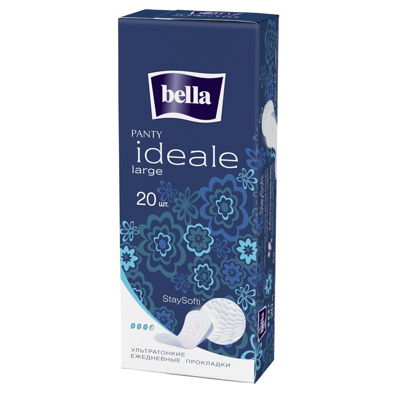 

Прокладки ежедневные Bella Panty Ideale Large ультратонкие 20шт