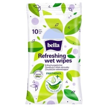 Bella Wet Wipes with Green Tea Scent 10pcs - buy, prices for Za Raz - photo 3