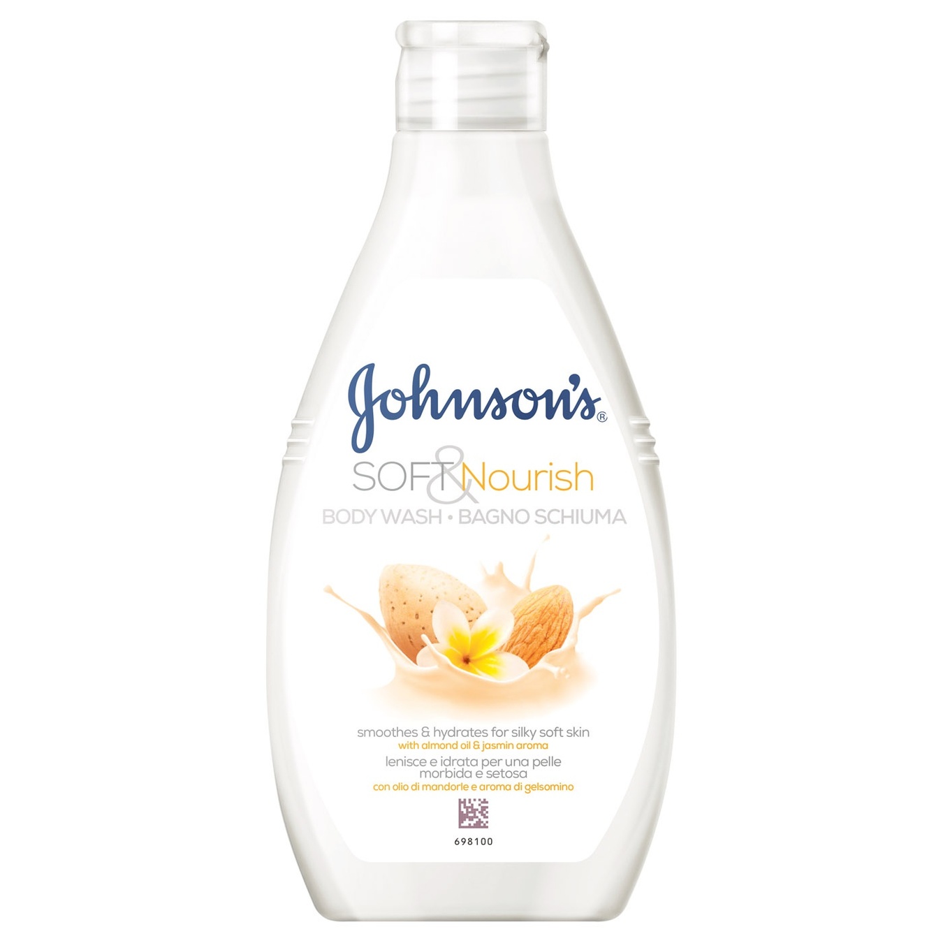 

Гель для душа Johnson's® Cмягчающий и питательный с маслом миндаля и ароматом жасмина 750мл