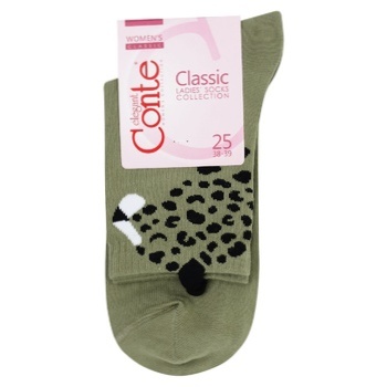 Conte Elegant Classic Women's Socks s.25 Khaki - buy, prices for NOVUS - photo 1