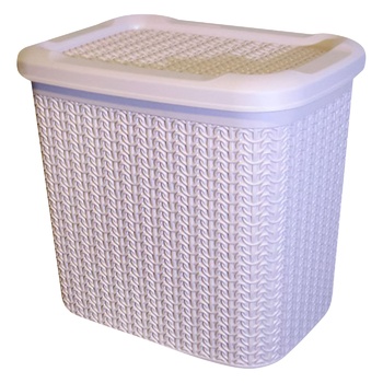 Ucsan Plastic Knit Purple-Pink Rectangular Basket with Lid 10l - buy, prices for - photo 1