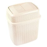 Ucsan Plastik Knit Cream Trash Bin 5l