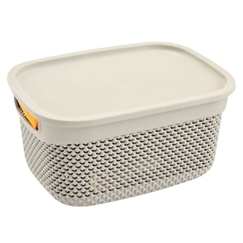 Ucsan Plastic Drop Rectangular Basket with Lid 3.3l - buy, prices for Ideal - photo 1