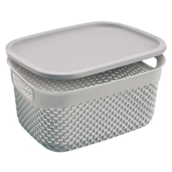 Ucsan Plastic Drop Rectangular Basket with Lid 3.3l - buy, prices for - photo 1