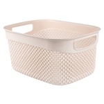 Ucsan Plastik Drop Creamy Rectangular Basket 3.3l