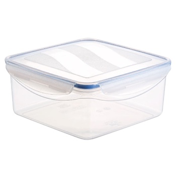 Ucsan Plastic Click with Lock Vacuum Square Container 2.5l 19.5х19.5х8.5cm - buy, prices for Auchan - photo 1