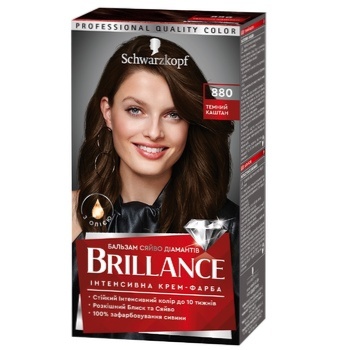 Brillance 880 Dark Chestnut Hair Dye 160ml - buy, prices for Auchan - photo 1