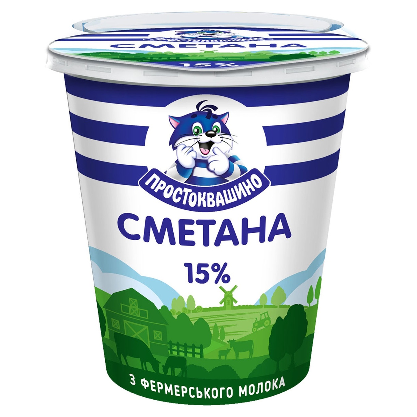 

Сметана Простоквашино 15% 325г