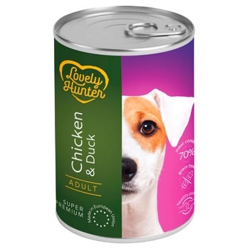 Lovely Hunter Adult Chicken and Duck Food for Adult Dogs 400g - buy, prices for Vostorg - photo 1