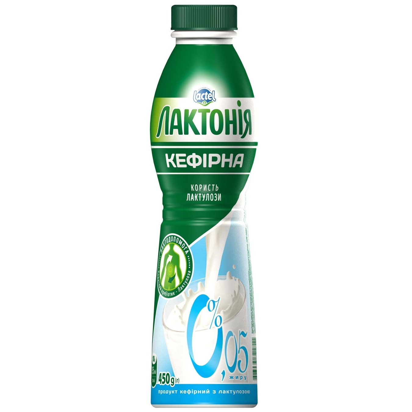 

Кефирний продукт Лактония с лактулозой нежирний 0% 450г