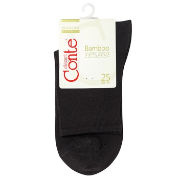 Conte Bamboo Viscose Black Women's Socks 23s - buy, prices for MegaMarket - photo 1