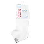 Conte Elegant Active Cotton White Women's Socks 23s