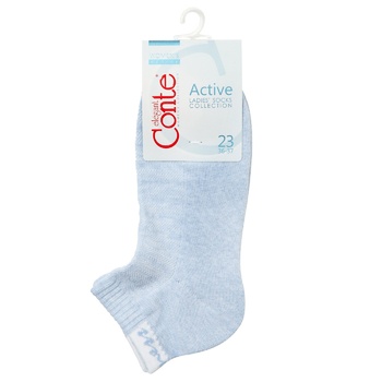 Conte Elegant Active Terry Light Blue Women's Socks 25s - buy, prices for COSMOS - photo 1