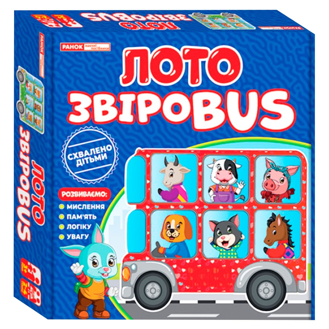 

Игра настольная Ранок Лото Зверь Bus