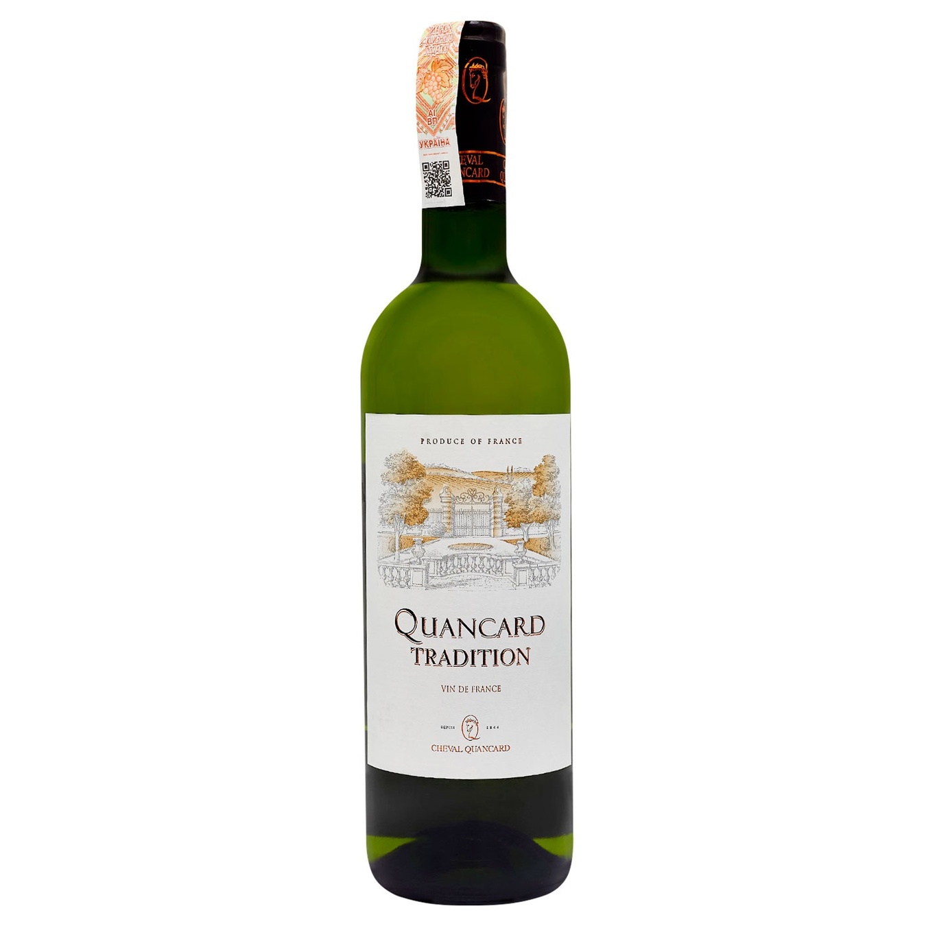 

Вино Quancard Tradition Blanc белое сухое 0,75л 12%