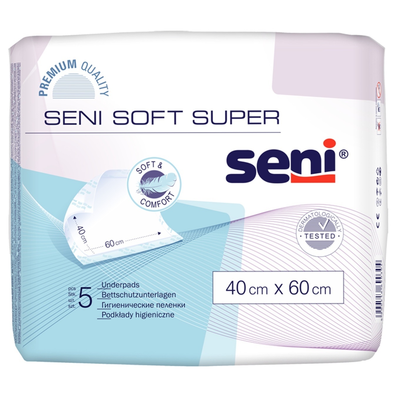 

Пеленки гигиенические Seni Soft 40*60см 5шт/уп