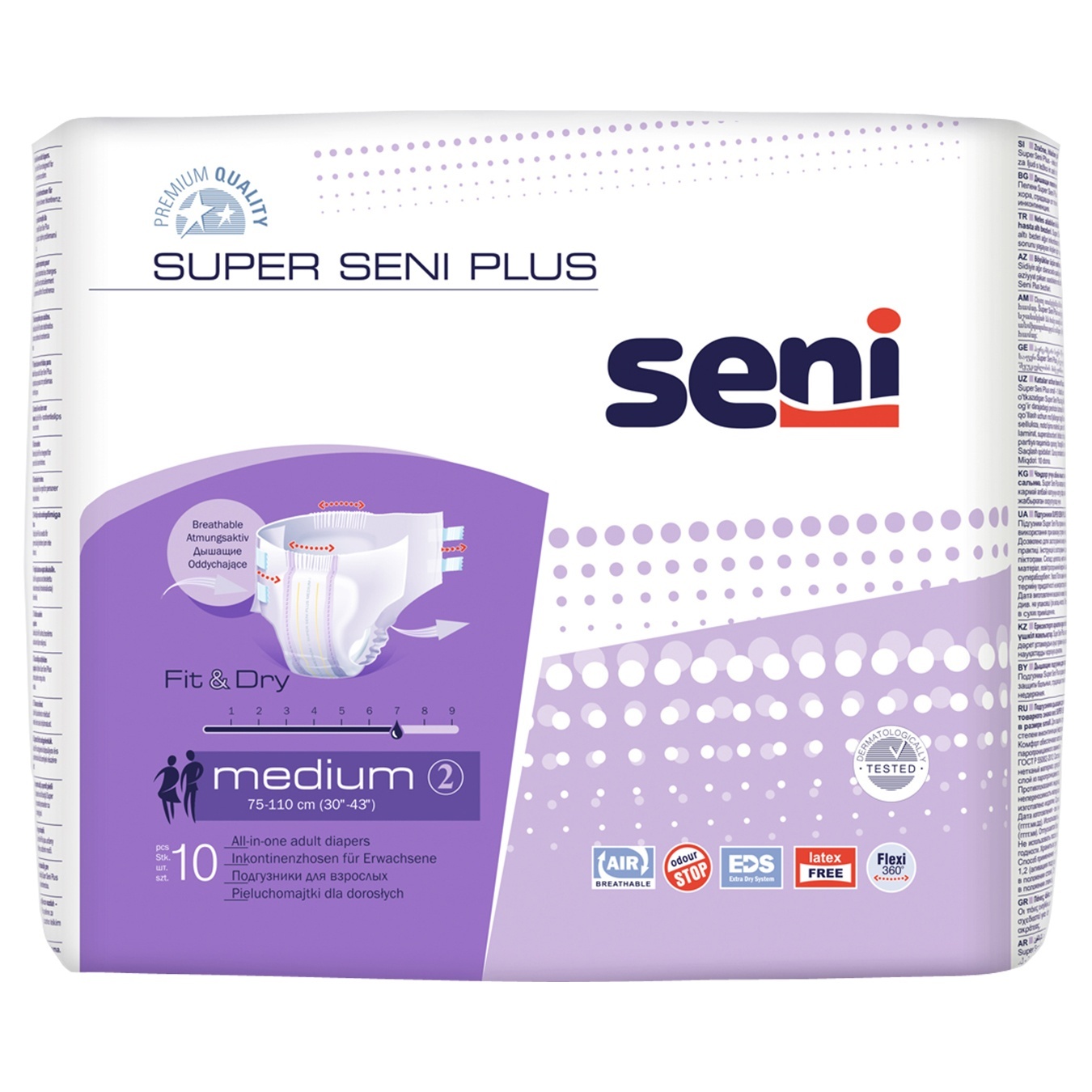 

Подгузники для взрослых Super Seni Plus Medium Air 10шт