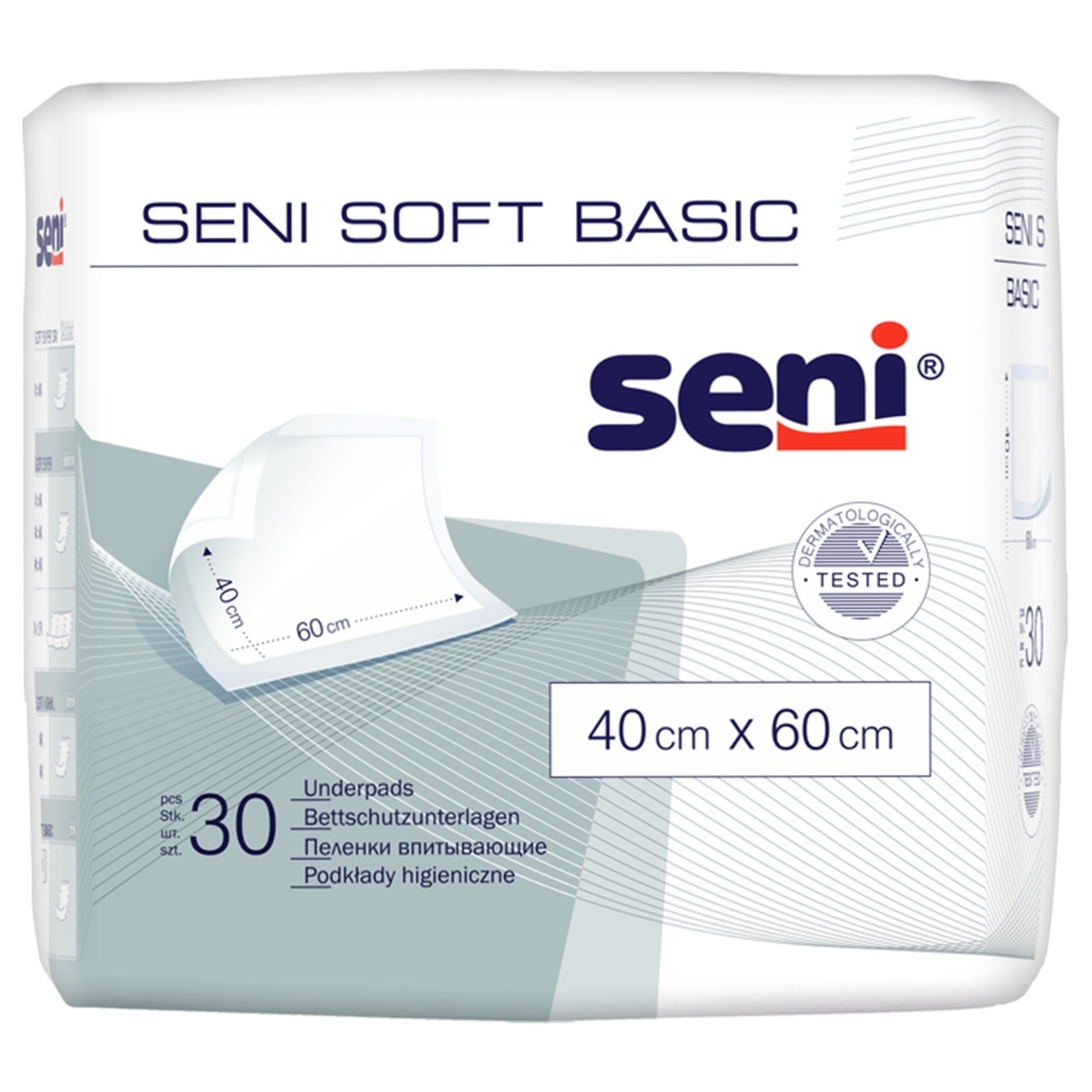 

Пеленки Seni Soft Basic гигиенические 40х60см 30шт